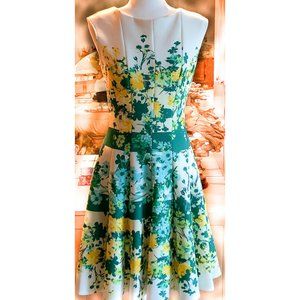 NWOT JULIAN TAYLOR SLEEVELESS FLARED DRESS  6